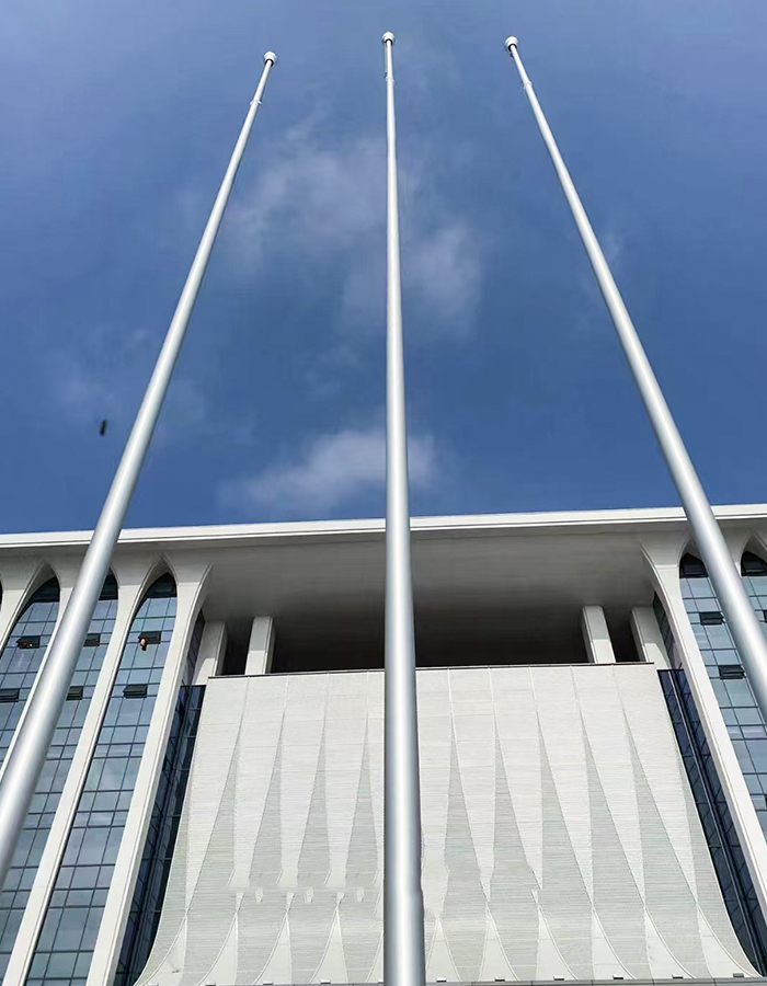 Elektryczny, inteligentny stożkowy maszt flagowy ze stopu aluminium