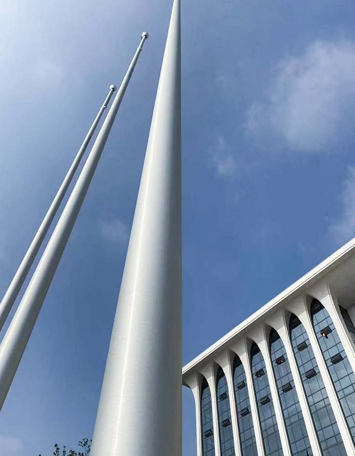 Elektryczny, inteligentny stożkowy maszt flagowy ze stopu aluminium Elektryczny, inteligentny stożkowy maszt flagowy ze stopu aluminium