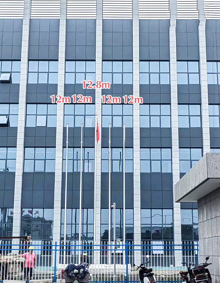 Poziomy maszt flagowy ze stali nierdzewnej Poziomy maszt flagowy ze stali nierdzewnej
